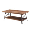 ACME Ikram Weathered Oak & Sandy Black Coffee Table Model 81175