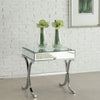 ACME Dominic Mirrored & Chrome End Table Model 81197