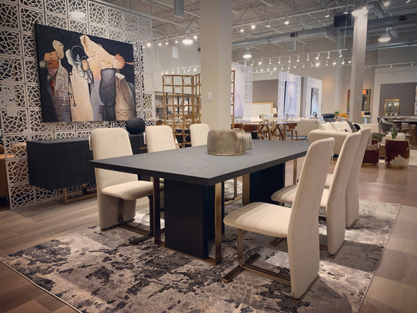 Modrest Tasha Modern Light Beige Grey Velvet & Brushed Brass Dining Chair (Set Of 2) Model VGVC-B2133-LTGRY