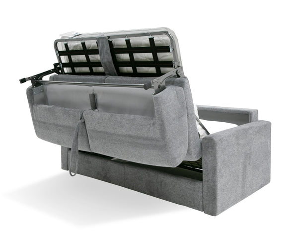 Revers Italian Modern Grey Fabric 55" Sofa Bed