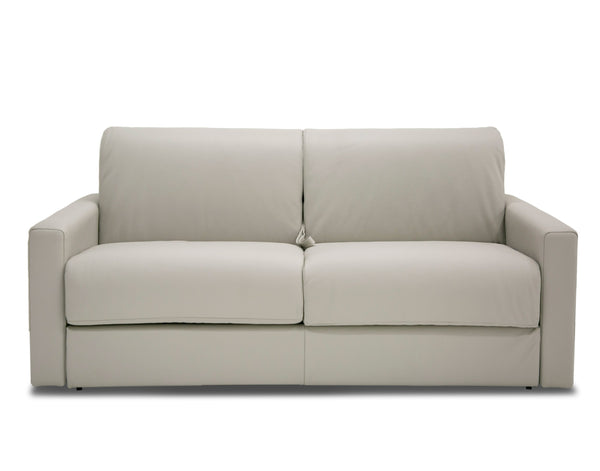 Lamod Italia Revers Italian Modern Light Grey Leather Full Sofa Bed Model VGDTREVERS-140-CENERE