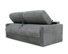 Revers Italian Modern Grey Fabric 63" Sofa Bed