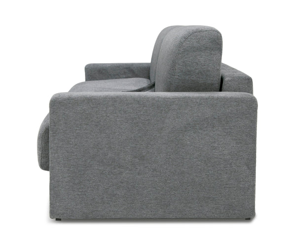 Revers Italian Modern Grey Fabric 63" Sofa Bed
