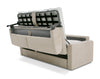 Revers Italian Modern Sand Fabric 63" Sofa Bed