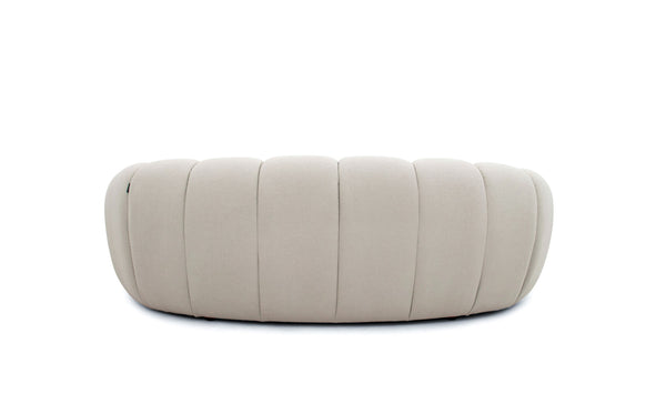 Divani Casa Yolonda Modern Curved Beige Fabric Sofa Set Model VGEV2126C-SET-C-01