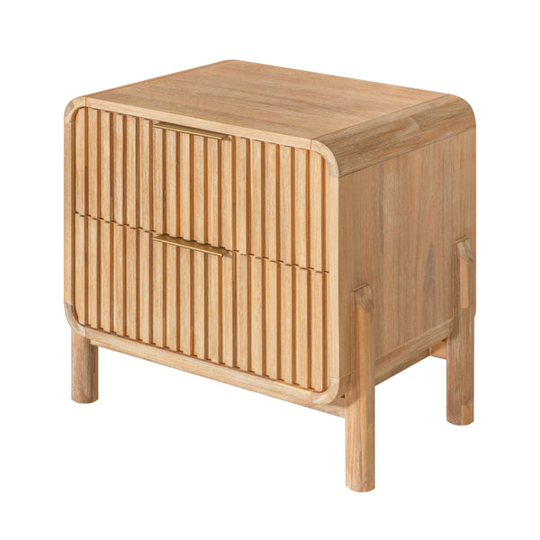 Mikala Modern Natural Oak Nightstand