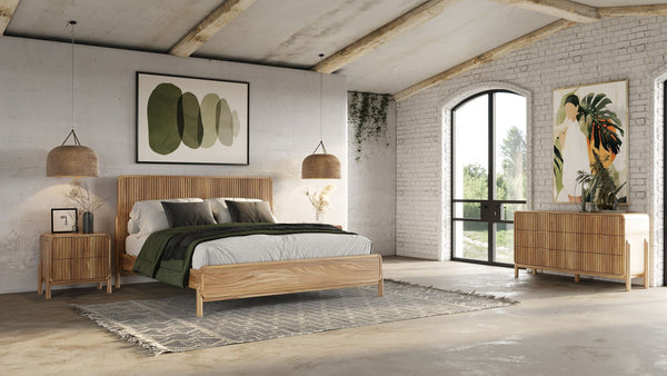 Modrest Mikala Modern Natural Oak Bedroom Set Model VGWDMIL-SET