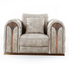 Divani Casa Dosie Transitional Beige Velvet Sofa Set Model VGBN-S-9368-SET-BGE