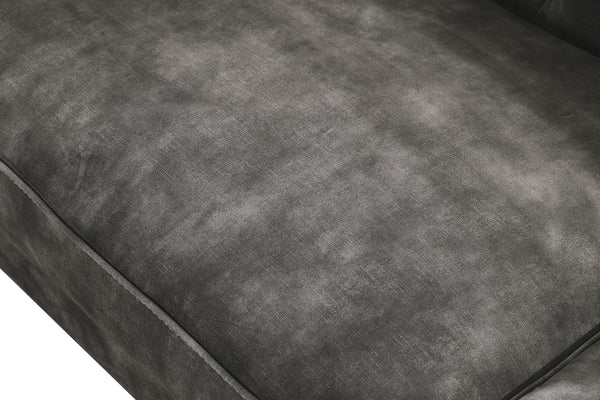 Divani Casa Dosie Transitional Grey Velvet Sofa Set Model VGBN-S-9368-SET-GRY