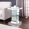 ACME Nysa Mirrored & Faux Crystals End Table Model 81412