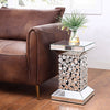 ACME Kachina Mirrored & Faux Gems End Table Model 81427