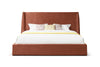 Eastern King Modrest Roma Modern Burnt Orange Microfiber Upholstered Bed Model VGVCBD2305-BORG-EK