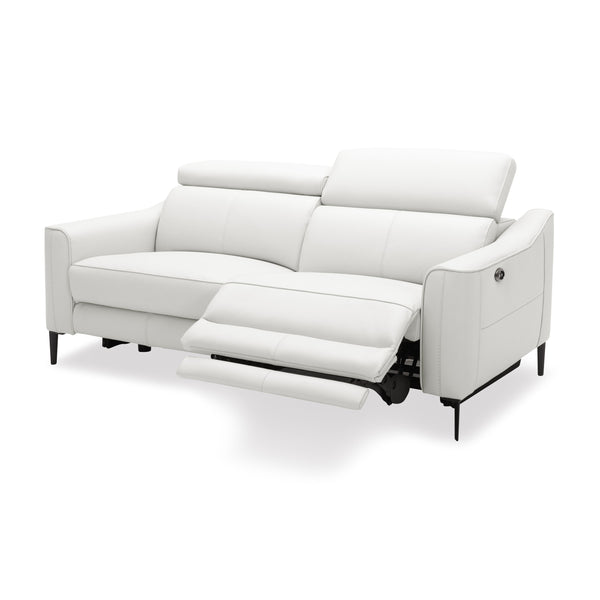 Divani Casa Eden Modern White Leather Sofa With 2 Recliners Model VGKV-KM.5012-SOFA-WHT