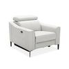 Divani Casa Eden Modern White Leather Recliner Chair Model VGKV-KM.5012-CHR-WHT