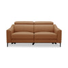 Eden Modern Camel Leather Sofa With 2 Recliners