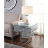 ACME Noralie Mirrored & Faux Diamonds End Table Model 81467