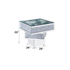 ACME Noralie Mirrored & Faux Diamonds End Table Model 81467