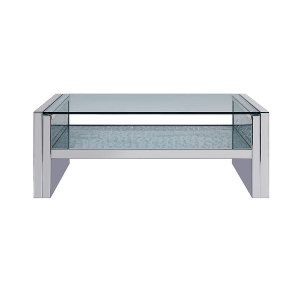 ACME Nysa Mirrored & Faux Crystals Coffee Table Model 81470