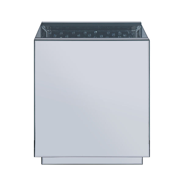 ACME Nysa Mirrored & Faux Crystals End Table Model 81472