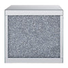 ACME Noralie Mirrored & Faux Diamonds End Table Model 81477