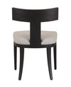 Fabien Mid-Century Modern Beige Linen + Black Walnut Dining Chair (Set of 2)