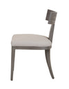 Fabien Mid-Century Modern Beige Linen + Grey Wash Dining Chair (Set of 2)