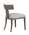 Fabien Mid-Century Modern Beige Linen + Grey Wash Dining Chair (Set of 2)