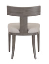 Fabien Mid-Century Modern Beige Linen + Grey Wash Dining Chair (Set of 2)