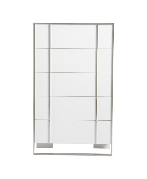 Cartier Modern White + Stainless Steel Chest