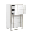 Cartier Modern White + Stainless Steel Chest