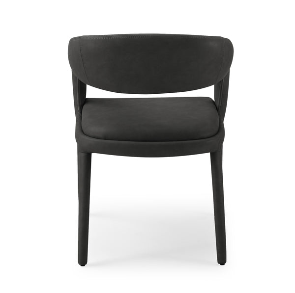 Modrest Faerron Modern Black Leatherette Dining Chair Model VGEUMC-7182CH-BLK