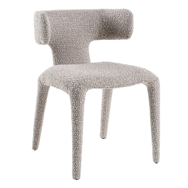 Saehee Modern Light Grey Fabric Dining Chair