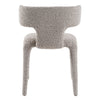 Saehee Modern Light Grey Fabric Dining Chair