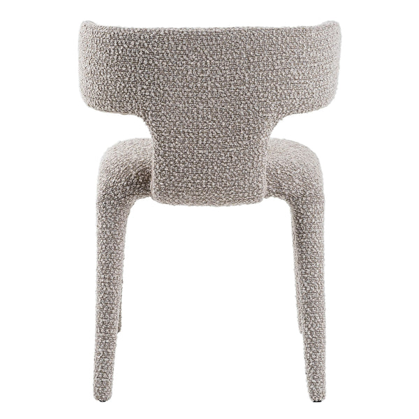 Saehee Modern Light Grey Fabric Dining Chair