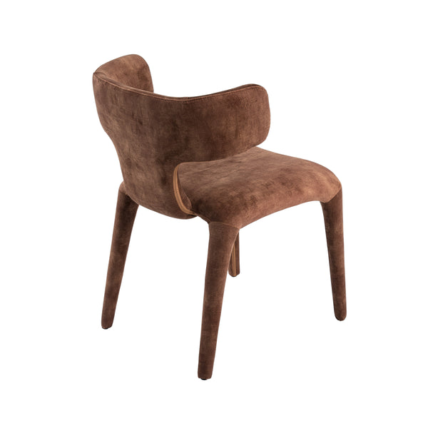 Modrest Saehee Modern Camel Velvet Fabric Dining Chair Model VGEUMC-7512CH-DECENT-004