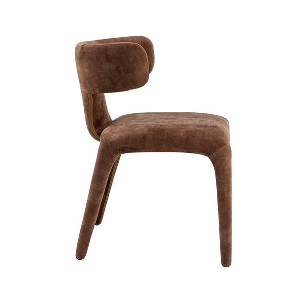Modrest Saehee Modern Camel Velvet Fabric Dining Chair Model VGEUMC-7512CH-DECENT-004