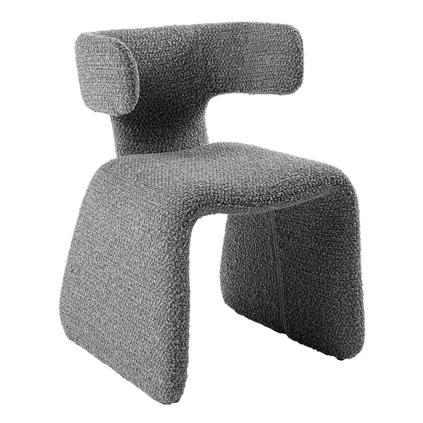 Bergman Modern Light Grey Fabric Dining Chair