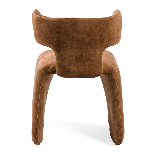 Bergman Modern Brown Velvet Dining Chair