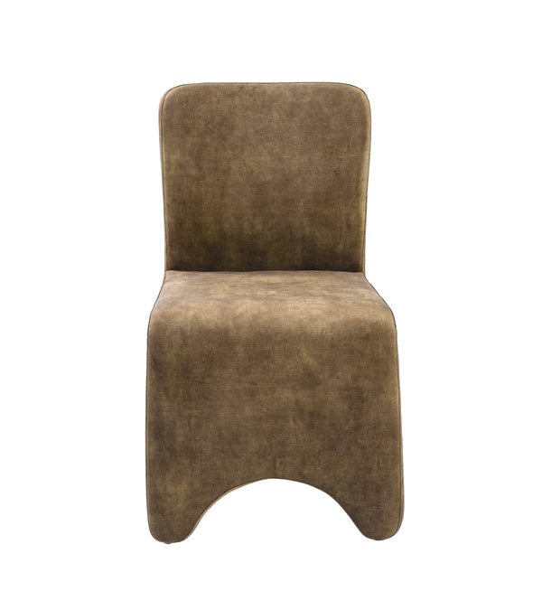 Ditka Modern Camel Velvet Dining Chair (Set of 2)