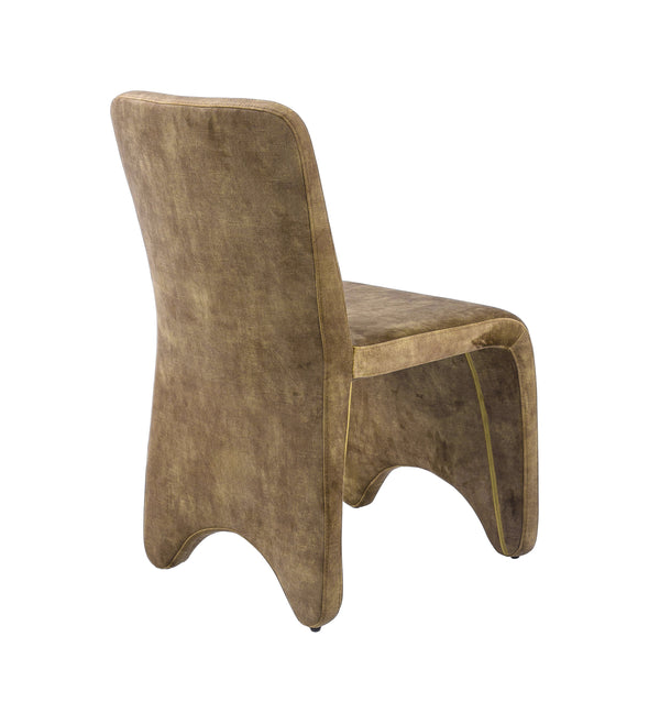 Ditka Modern Camel Velvet Dining Chair (Set of 2)
