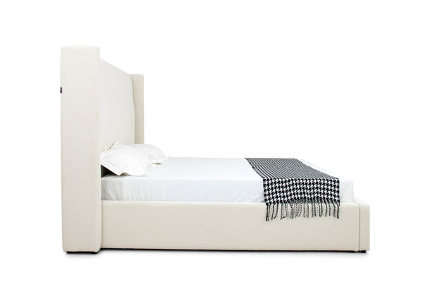 Modrest Byrne Modern Off White Fabric Bed Model VGEVVG713-C-00