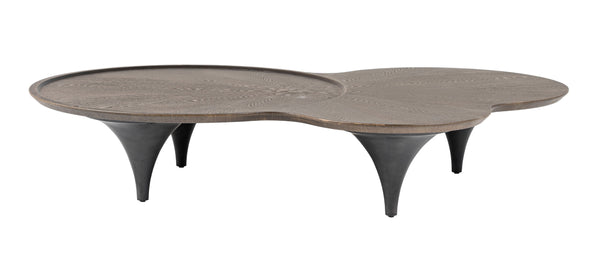 Modrest Beulah Modern Free Form Dark Ash Coffee Table Model VGOD-LZ-319C-COF