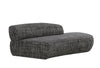 Divani Casa Lakota Modern Dark Grey Fabric Curved Sectional Sofa Model VGOD-ZW-23044-DKGRY
