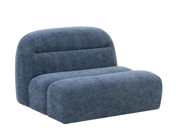 Divani Casa Forman Modern Blue Fabric Modular Armless Sectional Seat Model VGOD-ZW-23029-ARM
