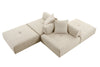 Divani Casa Mondo Modern 4 Seat Modular Beige Fabric Sectional Model VGOD-ZW-22033-BGE-4PC