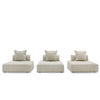 Divani Casa Mondo Modern 3 Seat Modular Beige Fabric Sectional Model VGOD-ZW-22033-BGE-3PC