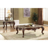 ACME Jardena Natural Marble Top & Cherry Oak Coffee Table Model 81655