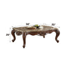 ACME Jardena Natural Marble Top & Cherry Oak Coffee Table Model 81655