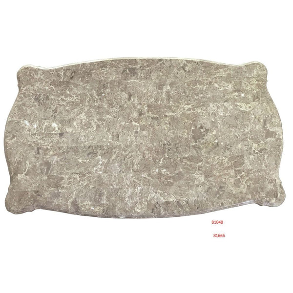 ACME Bently Natural Marble Top & Champagne Coffee Table Model 81665