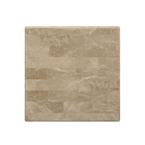 ACME Daesha Natural Marble Top & Antique Gold End Table Model 81717